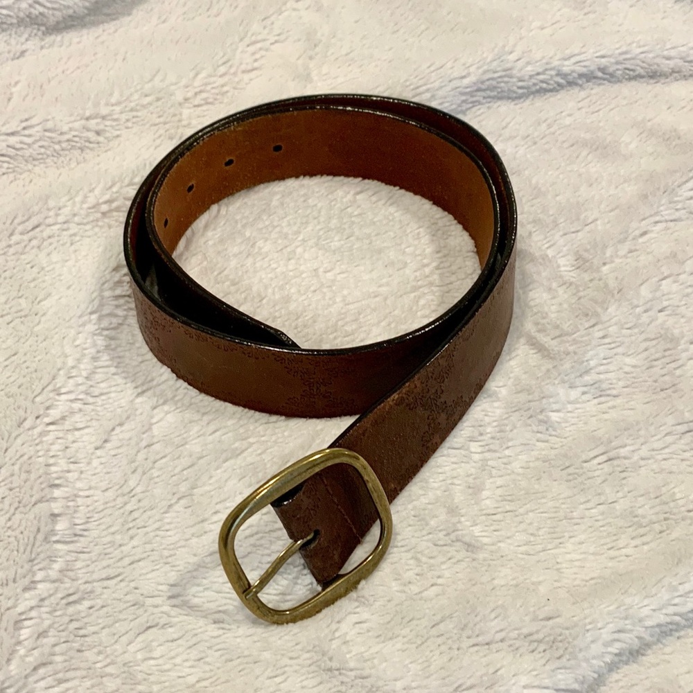 Chestnut Brown Leather Belt